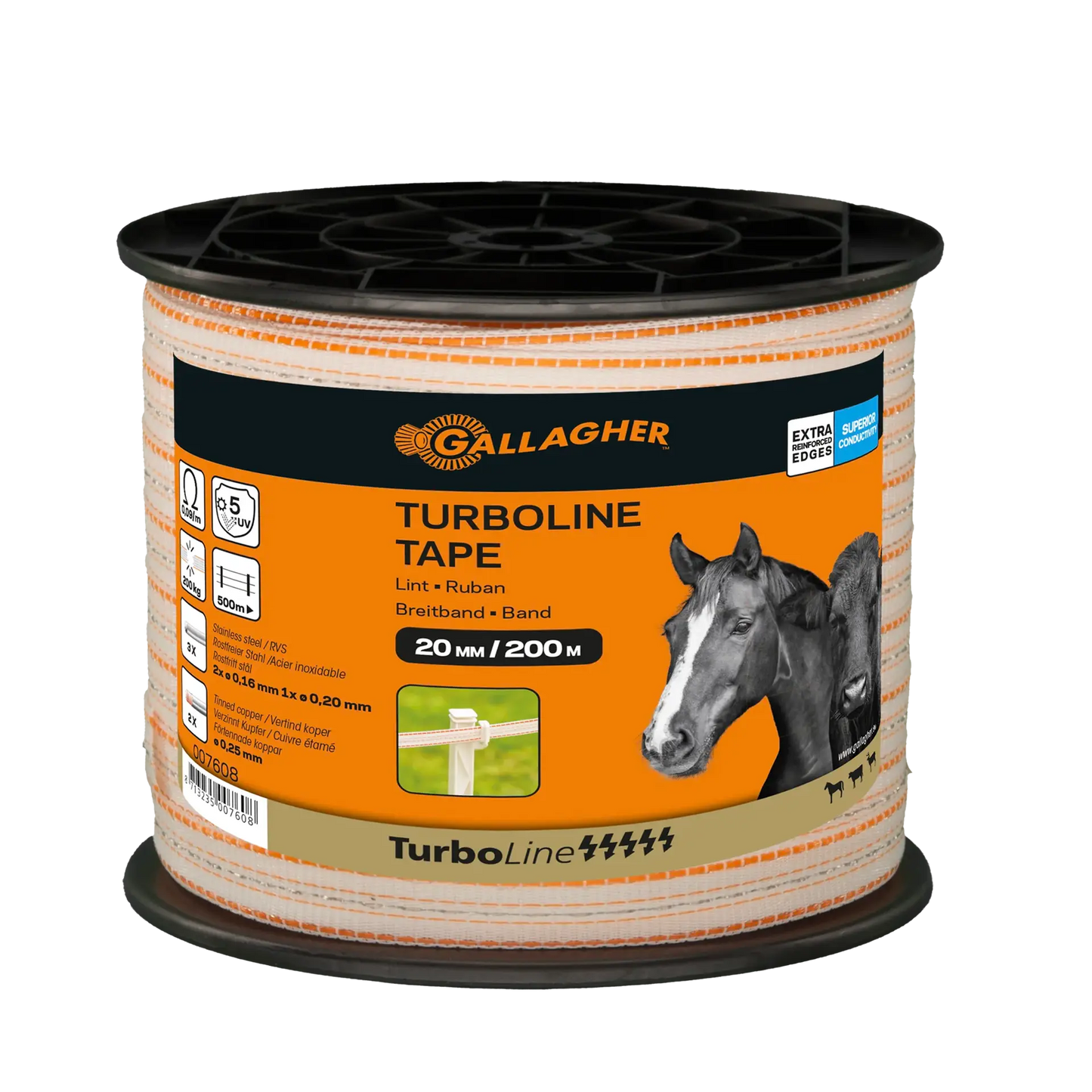TurboLine-Breitband 20 mm (weiß, 200 m)
