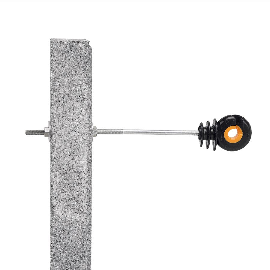 Abstand-Ringisolator XDI für Metallpfähle M6/ 20 cm 10 Stück