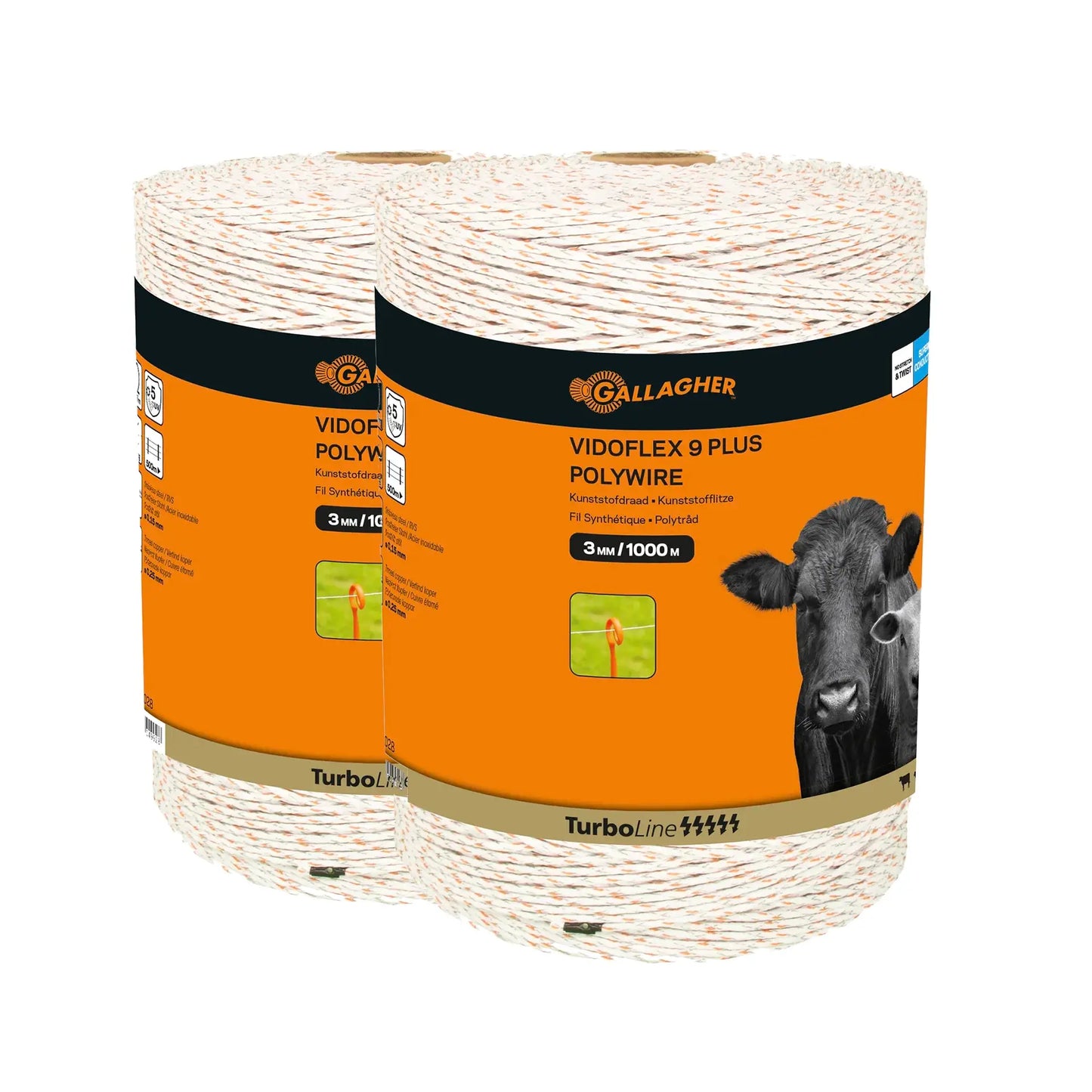 Litze Duopack Vidoflex 9 TurboLine Plus (weiß, 2x 1000 m)