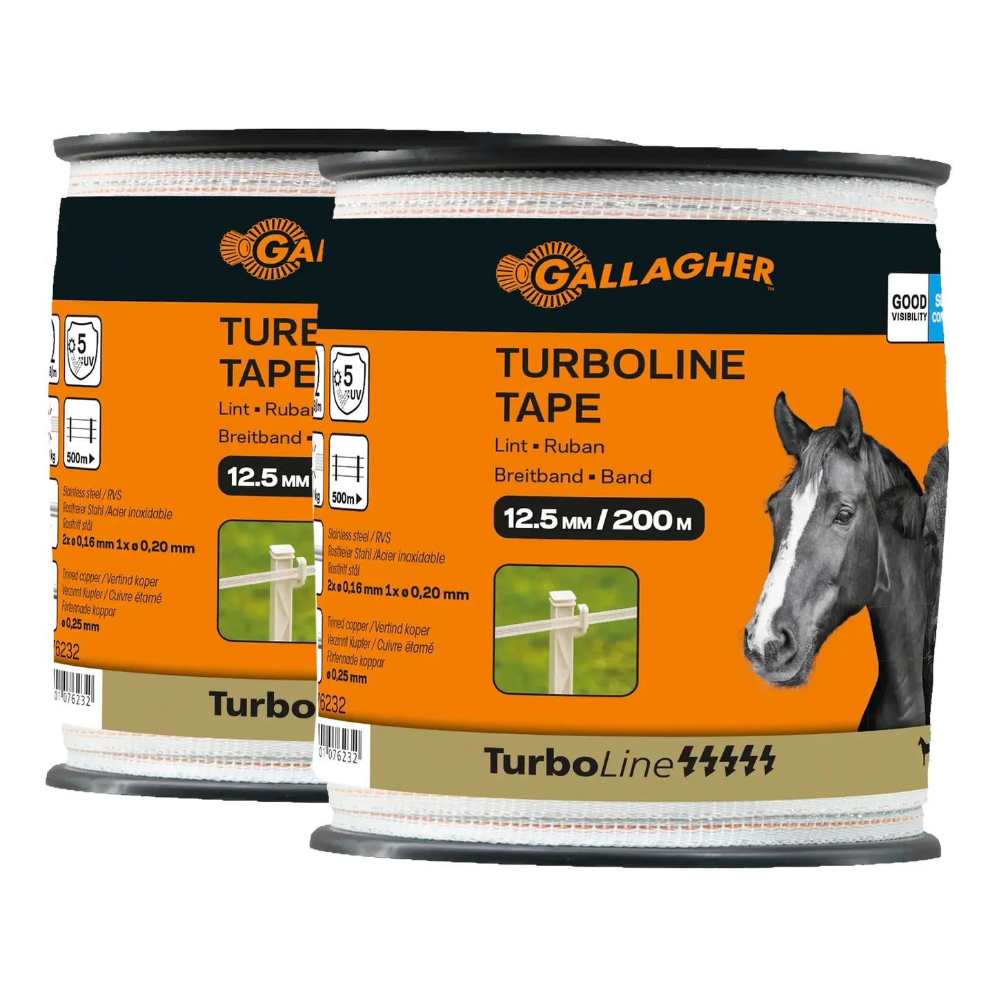 Duopack TurboLine-Breitband 12,5 mm (weiß, 2 x 200 m)
