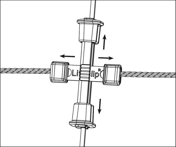 Litzclip® Reparaturset für Vertikalstreben in Weidenetzen