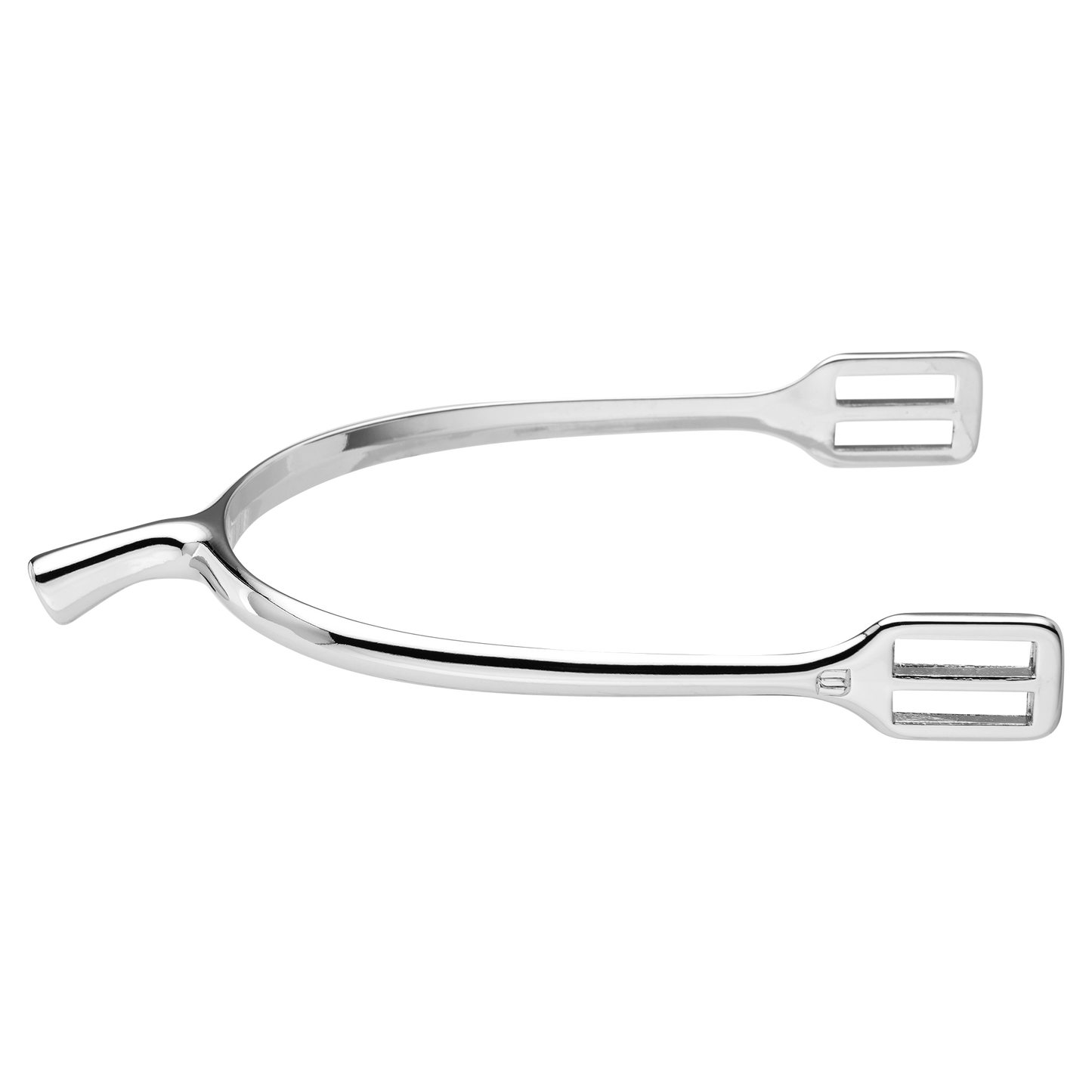 Damensporen mit Perlon-Sporenriemen - Rostfrei verchromt, 20 mm abgeschrägt