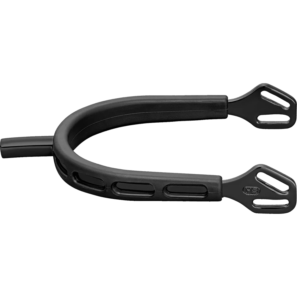 Sporen ULTRA fit EXTRA GRIP "Black Series" - Edelstahl anthrazit 25 mm flach