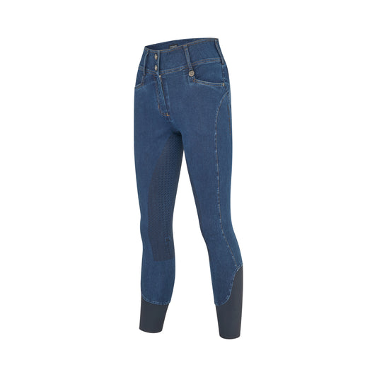 KLKayce, H-Shape, Denim-Reithose, Vollbesatz, Damen
