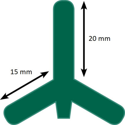 T-Pfosten Metallpfahl 152 cm hoch (200 Stück Setpreis) VERSANDKOSTENFREI