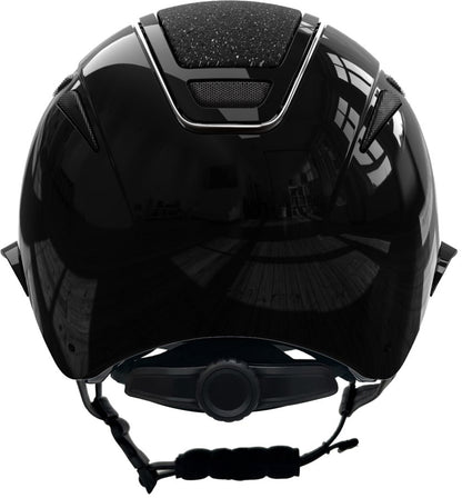 Reithelm Elite Polo Lackschwarz/Glitzer